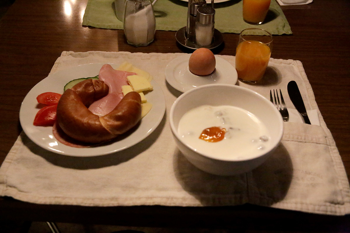 Hotel am Brillantengrund の朝食