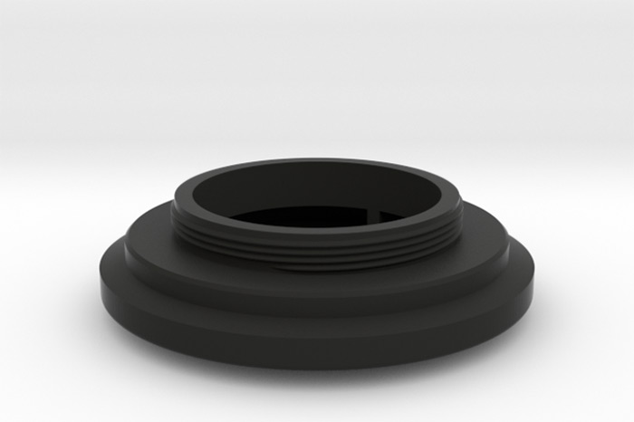 3D Printed Lens Mount Adapter: SEM KIM ANASTIGMAT CROSS F-45 1:2.9 to Leica-L
