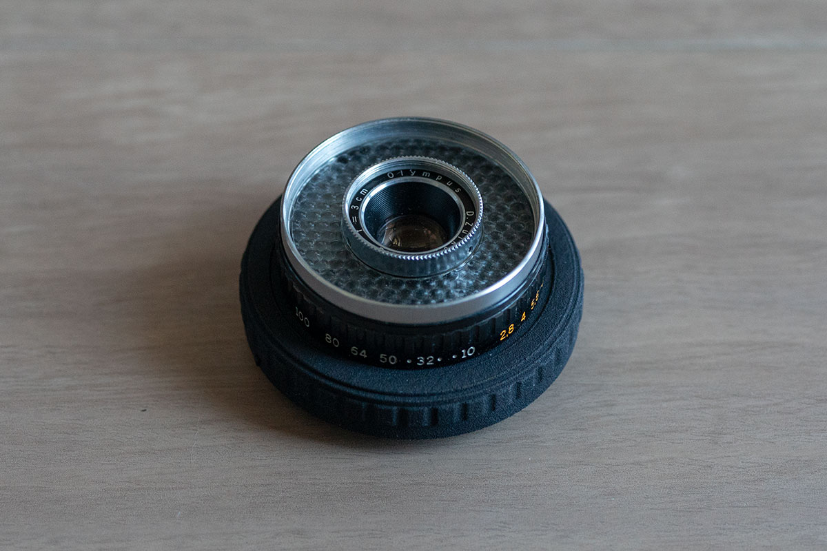 3D Printed Lens Mount Adapter: D.Zuiko 1:2.8 f=3cm to SONY-E