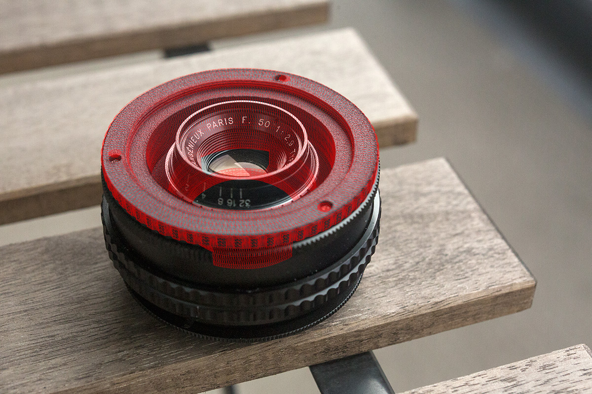 Making lens adaptor for Angenieux 50/2.9 Z7 by 3D printer
