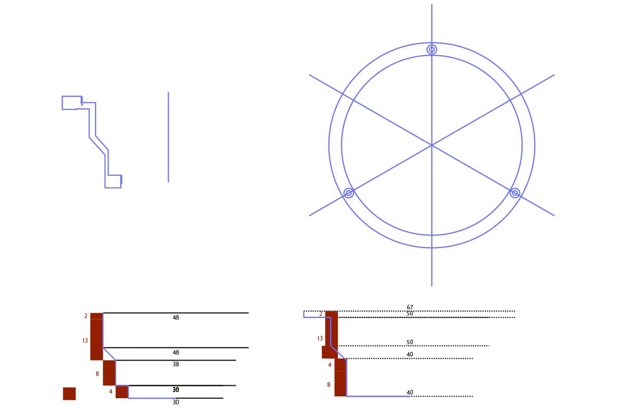 Illustrator で回転体作成用形状を作成