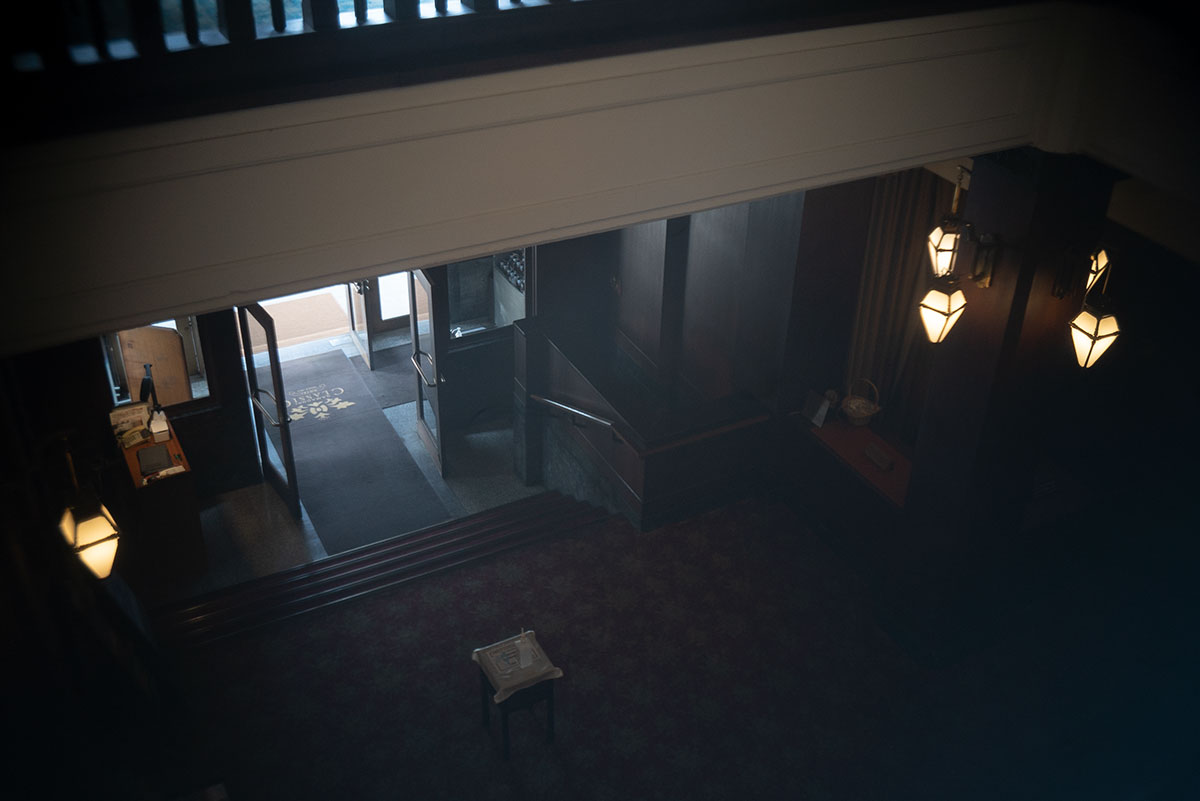 H.ROUSSEL PARIS KYNOR 1:3.5 で蒲郡クラシックホテルを撮影。